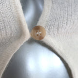 Jacquemus Alzou Cropped Cardigan Cream Mohair-Blend Size 34