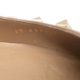 Valentino Rockstud Pointed Toe Pumps Black & Poudre Leather Size 39