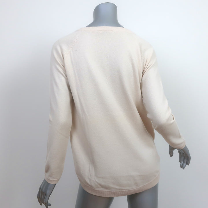 Brunello Cucinelli Cashmere Sweater Light Beige Size Extra Small