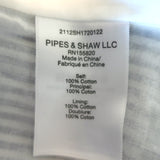 Veronica Beard Mahita Striped Ruffle Dress Blue/White Cotton Size 12