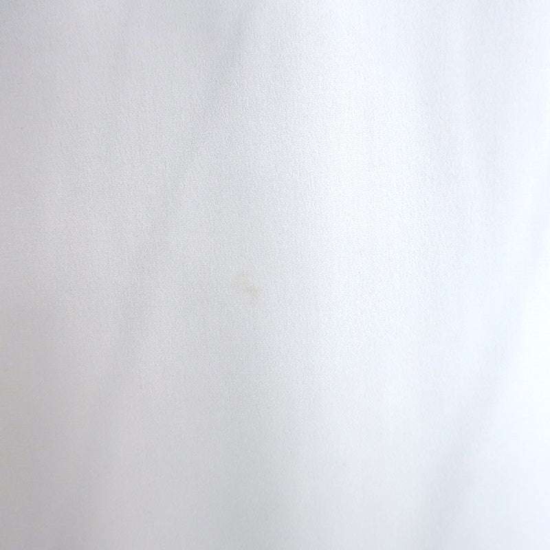 Zimmermann Contrast-Stitch Shirt Cream Silk Size 3 Short Sleeve Blouse