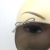 Christian Dior Bow A1U Pilot Sunglasses Silver CDW5963