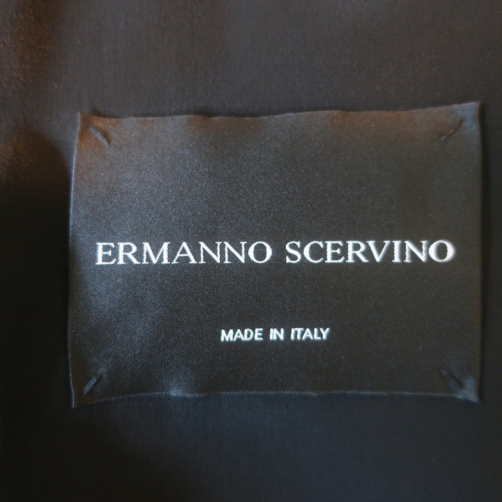 Ermanno Scervino Floral-Applique Embroidered Mesh Blazer Black Size 44