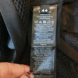 Ermanno Scervino Floral-Applique Embroidered Mesh Blazer Black Size 44