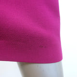 Roland Mouret Myrtha Folded Sheath Dress Fuchsia Wool Crepe Size US 8