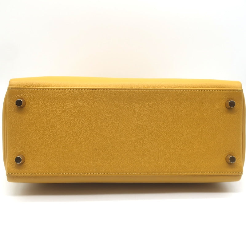 Hermes 2019 Kelly 28 Bag Jaune Ambre Togo Leather Gold Hardware