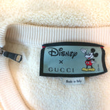 Gucci x Disney Mickey Mouse Terry Cloth Sweatshirt Dress Light Yellow Size Small