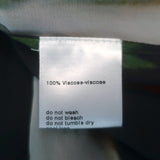 Akris Punto Tiered Midi Dress Butterfly Print Georgette Size US 12 NEW