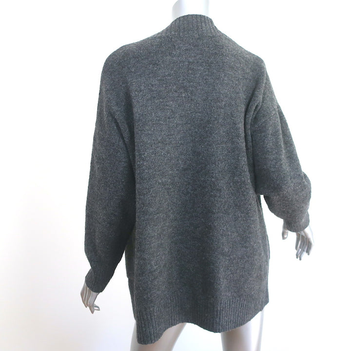Mango Sweater Set Gray Wool-Blend Size Extra Small/Small Cardigan &amp; Crop Top