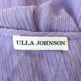 Ulla Johnson Elodie Midi Dress Lavender Pleated Silk Chiffon Size 0