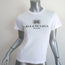 Balenciaga BB Mode T-Shirt White Cotton Size Small Short Sleeve Top