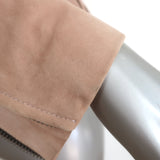 AllSaints Dalby Suede Biker Jacket Powder Pink Size US 6