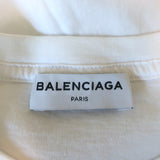 Balenciaga BB Mode T-Shirt White Cotton Size Small Short Sleeve Top