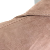 AllSaints Dalby Suede Biker Jacket Powder Pink Size US 6