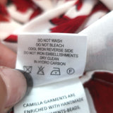 Camilla Crown of Thorns Tie-Front Dress White/Red Floral Print Size Extra Small