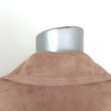 AllSaints Dalby Suede Biker Jacket Powder Pink Size US 6