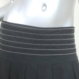 Brunello Cucinelli Monili-Trimmed Tulle Midi Skirt Charcoal Size 44