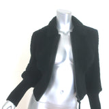 AllSaints Adria Shearling Bomber Jacket Black Size Medium