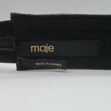 Maje Wide Tassel Belt Black Suede One Size