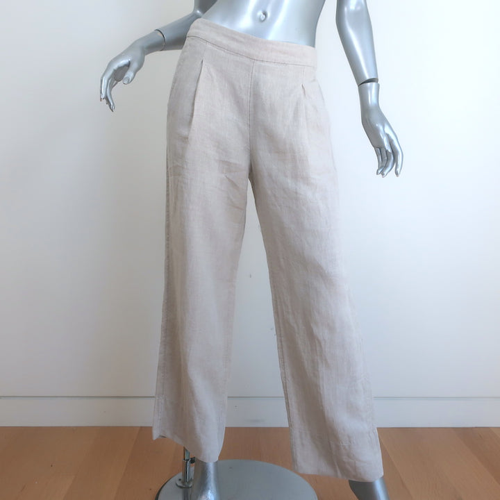 AYR Linen Pull-On Pants Beige Size Small