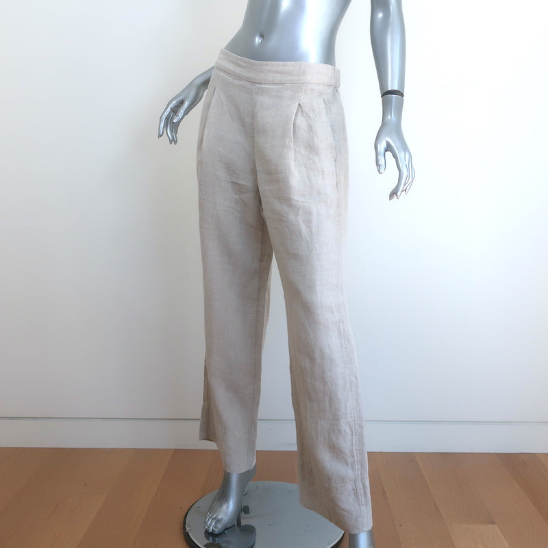 AYR Linen Pull-On Pants Beige Size Small