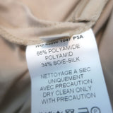 Lanvin Collection Blanche Ribbon-Tie Pleated Maxi Skirt Beige Silk-Blend Size 38