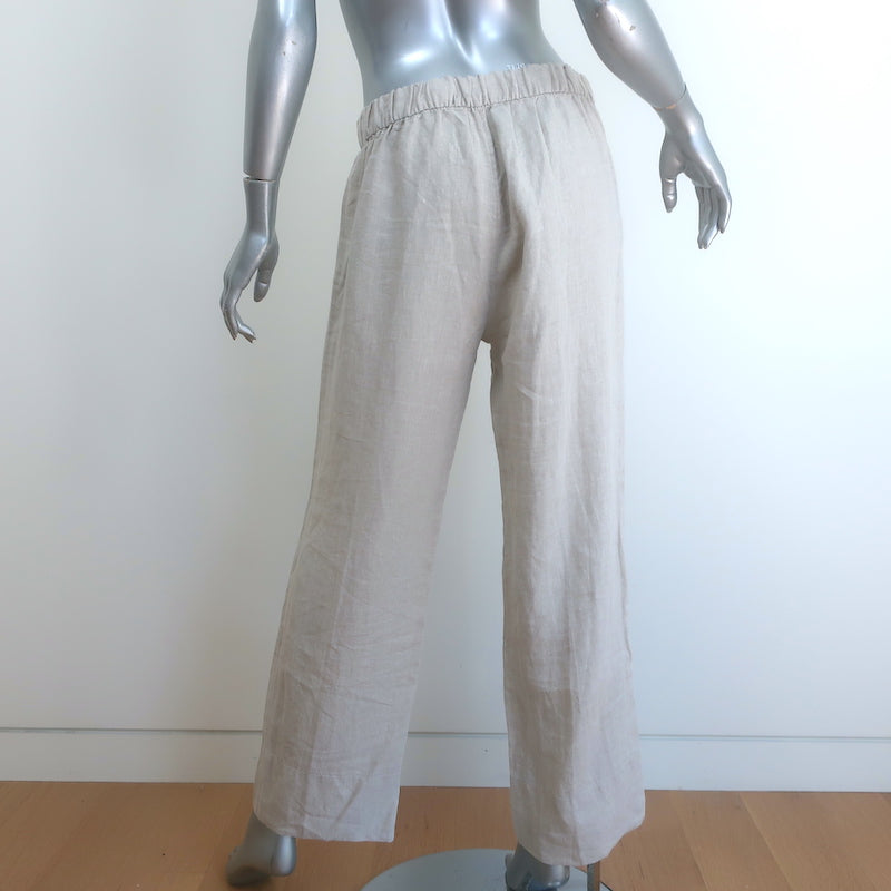 AYR Linen Pull-On Pants Beige Size Small