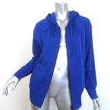 Tom Ford Technical Jersey Hooded Track Jacket Electric Blue Size Small