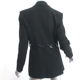 Good American Tied Up Waist Blazer Black Size 2
