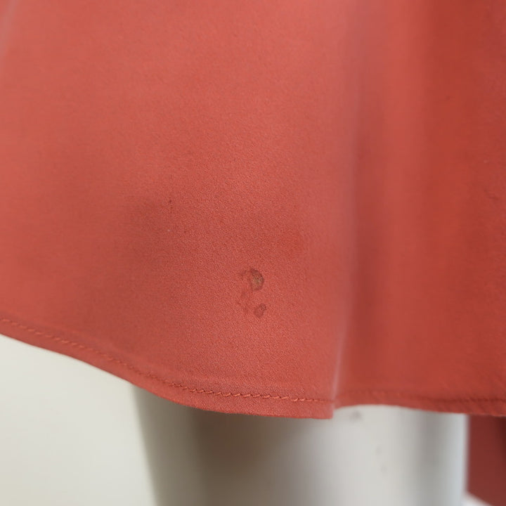 Zimmermann Blouson-Sleeve Mini Wrap Dress Crimson Washed Silk Size 2