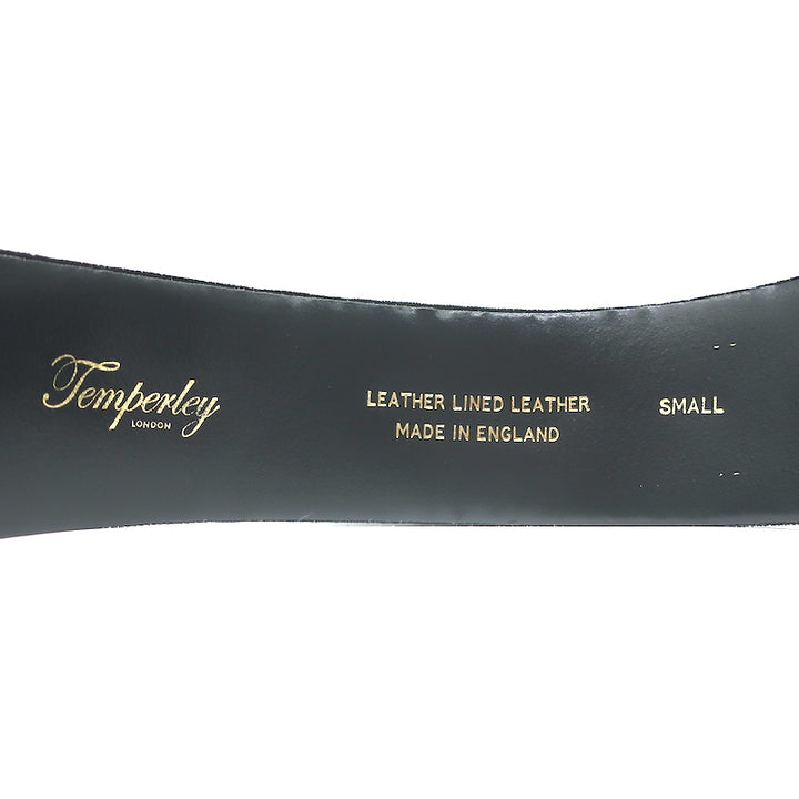 Temperley Wide Waist Belt Black Velvet Size Small