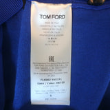Tom Ford Technical Jersey Hooded Track Jacket Electric Blue Size Small