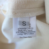 Sablyn Brooklyn Tailored Wide Leg Pants Cream Twill Size Small NEW