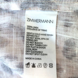 Zimmermann Melody Puff Sleeve Midi Dress Leopard Print Linen Size 0