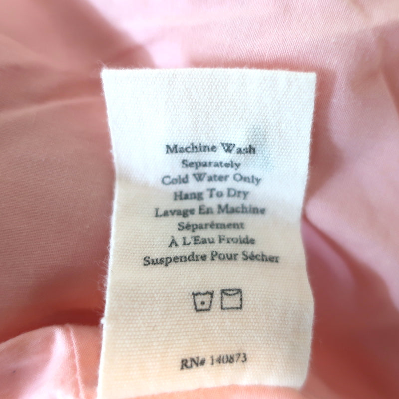 LoveShackFancy Eleora Cropped Puff Sleeve Jacket Pink Patchwork Cotton Size 00