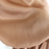 Zimmermann Blouson-Sleeve Mini Wrap Dress Biscuit Silk Satin Size 3