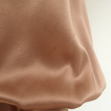 Zimmermann Blouson-Sleeve Mini Wrap Dress Biscuit Silk Satin Size 3