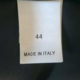 Brunello Cucinelli Monili Beaded Feather Brooch Blazer Gray Linen-Blend Size 44