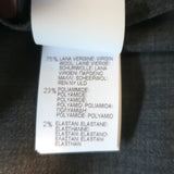 Brunello Cucinelli Lace Cuff Blazer Gray Stretch Wool Size 42 One-Button Jacket