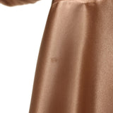 Zimmermann Blouson-Sleeve Mini Wrap Dress Biscuit Silk Satin Size 3