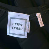 Herve Leger Karima Open Back Bandage Dress Black Size Medium