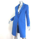 Sandro Dilan Single-Button Coat Blue Brushed Wool Size 34