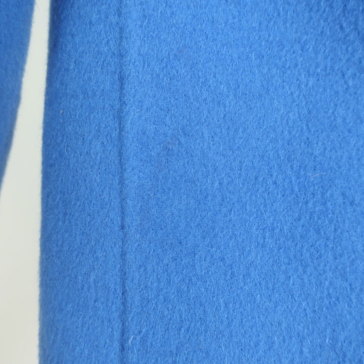 Sandro Dilan Single-Button Coat Blue Brushed Wool Size 34