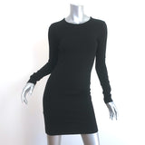 Kimberly Ovitz Open Back Long Sleeve Mini Dress Black Size Extra Small