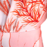 Stella McCartney Coral Print Long Sleeve Mini Dress Pink Size 36