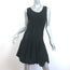 Jonathan Simkhai Fit & Flare Dress Black Pointelle Stretch Knit Size Small