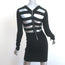 Kimberly Ovitz Open Back Long Sleeve Mini Dress Black Size Extra Small