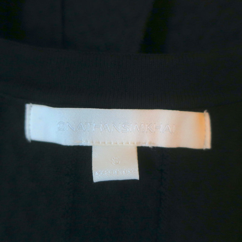Jonathan Simkhai Fit &amp; Flare Dress Black Pointelle Stretch Knit Size Small