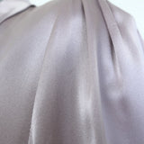Zimmermann Blouson-Sleeve Mini Wrap Dress Lavender Silk Satin Size 2