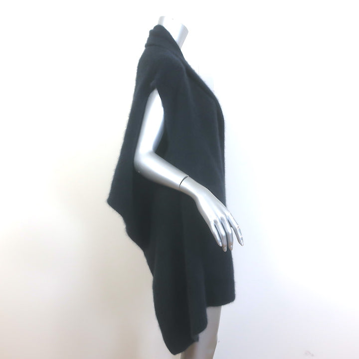 C.T. Plage Draped Sweater Vest Navy Knit One Size